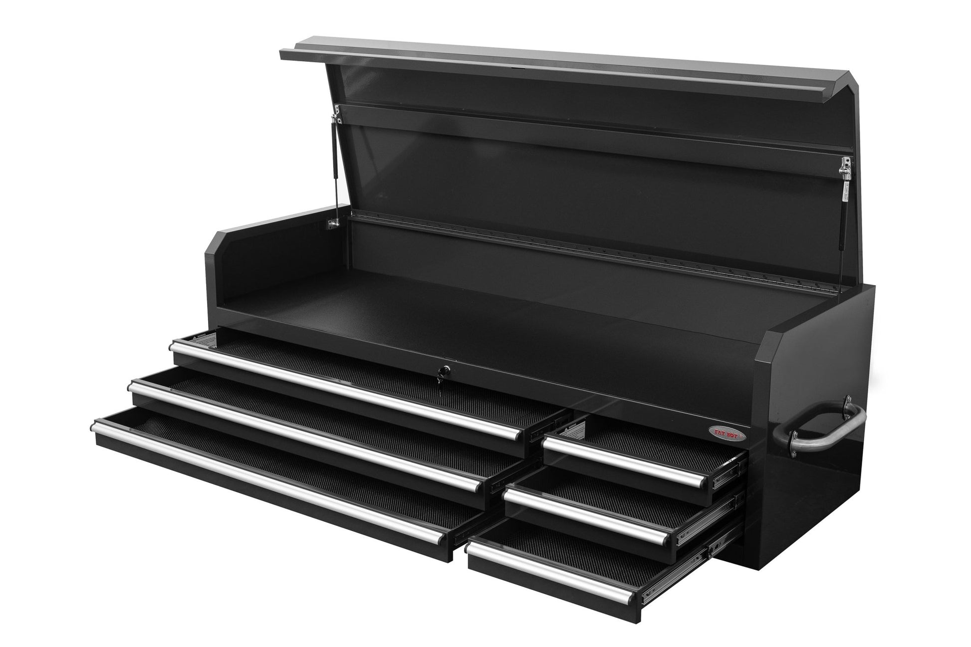 Fatboy 72" Upper Tool Chest – Heavy - Duty 6 Drawer Steel Tool Storage Cabinet with Flip - Up Lid - with 72" Upper Tool Chest – Gray | Sold by Uncle Wiener's Wholesale
