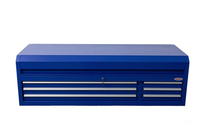 Fatboy 72" Upper Tool Chest – Heavy - Duty 6 Drawer Steel Tool Storage Cabinet with Flip - Up Lid - with 72" Upper Tool Chest – Dark Blue | Sold by Uncle Wiener's Wholesale