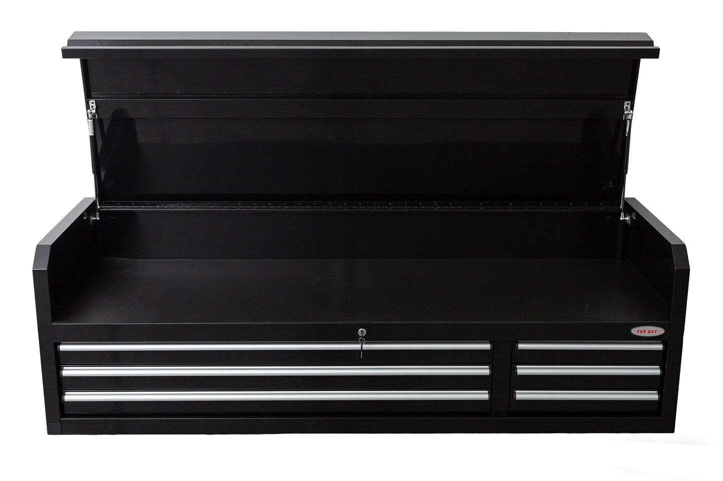 Fatboy 72" Upper Tool Chest – Heavy - Duty 6 Drawer Steel Tool Storage Cabinet with Flip - Up Lid - with 72" Upper Tool Chest – Orange | Sold by Uncle Wiener's Wholesale