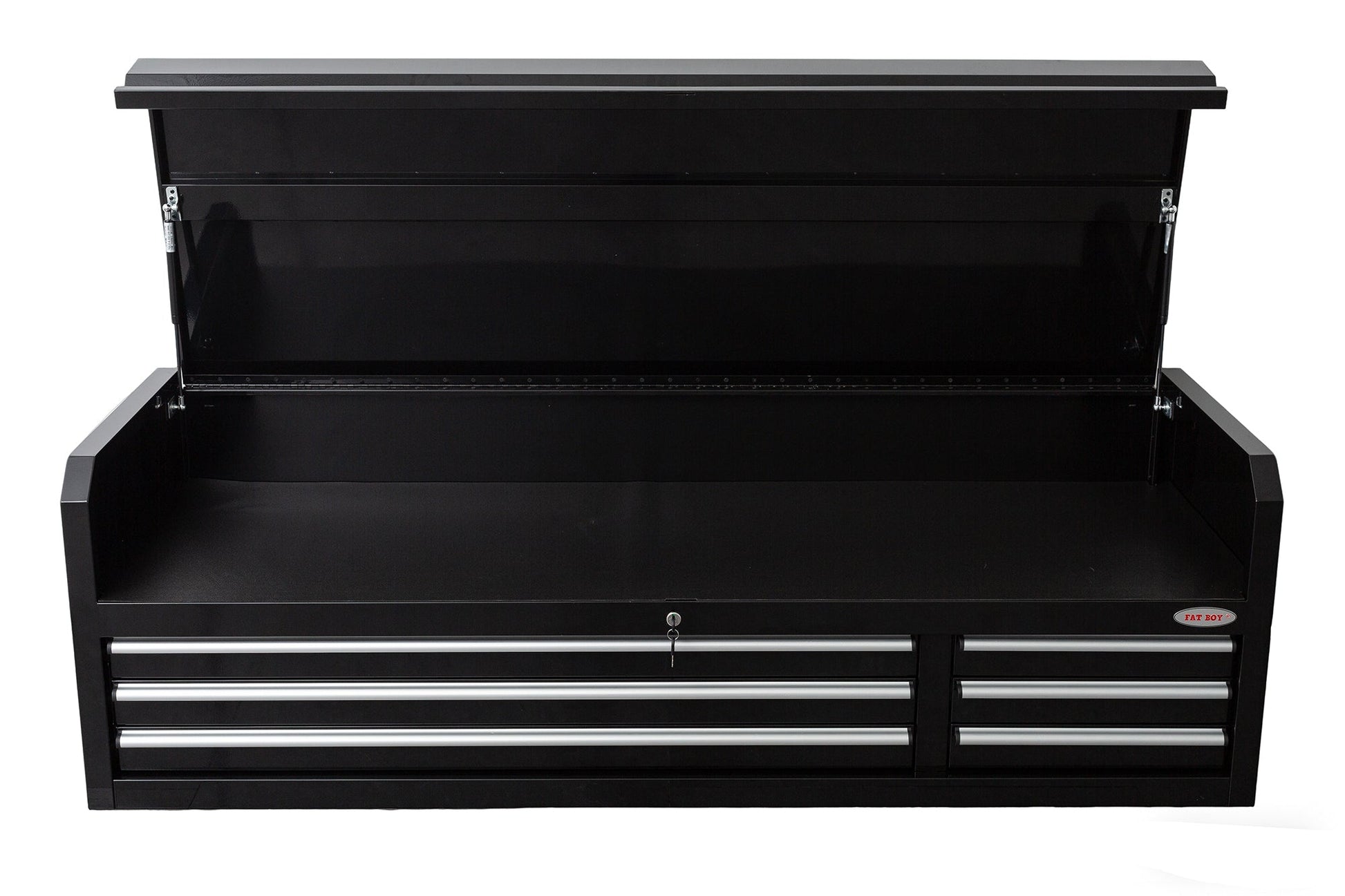 Fatboy 72" Upper Tool Chest – Heavy - Duty 6 Drawer Steel Tool Storage Cabinet with Flip - Up Lid - with 72" Upper Tool Chest – Orange | Sold by Uncle Wiener's Wholesale