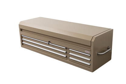 Fatboy 72" Upper Tool Chest – Heavy - Duty 6 Drawer Steel Tool Storage Cabinet with Flip - Up Lid - with 72" Upper Tool Chest – Desert Sand | Sold by Uncle Wiener's Wholesale