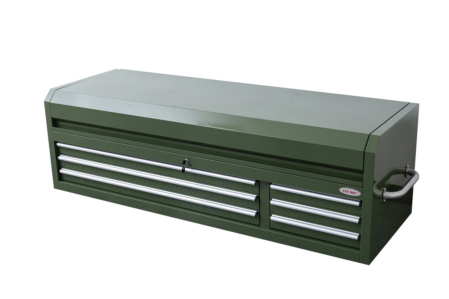 Fatboy 72" Upper Tool Chest – Heavy - Duty 6 Drawer Steel Tool Storage Cabinet with Flip - Up Lid - with 72" Upper Tool Chest – Emerald Green | Sold by Uncle Wiener's Wholesale