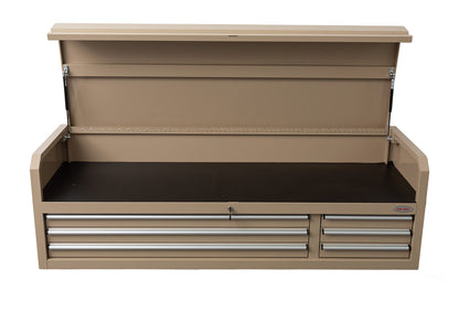 Fatboy 72" Upper Tool Chest – Heavy - Duty 6 Drawer Steel Tool Storage Cabinet with Flip - Up Lid - with 72" Upper Tool Chest – Desert Sand | Sold by Uncle Wiener's Wholesale