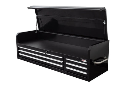 Fatboy 72" Upper Tool Chest – Heavy - Duty 6 Drawer Steel Tool Storage Cabinet with Flip - Up Lid - with 72" Upper Tool Chest – Black | Sold by Uncle Wiener's Wholesale
