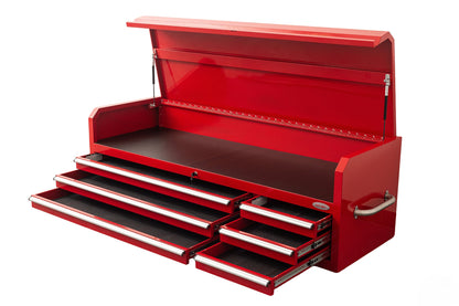 Fatboy 72" Upper Tool Chest – Heavy - Duty 6 Drawer Steel Tool Storage Cabinet with Flip - Up Lid - with 72" Upper Tool Chest – Red | Sold by Uncle Wiener's Wholesale