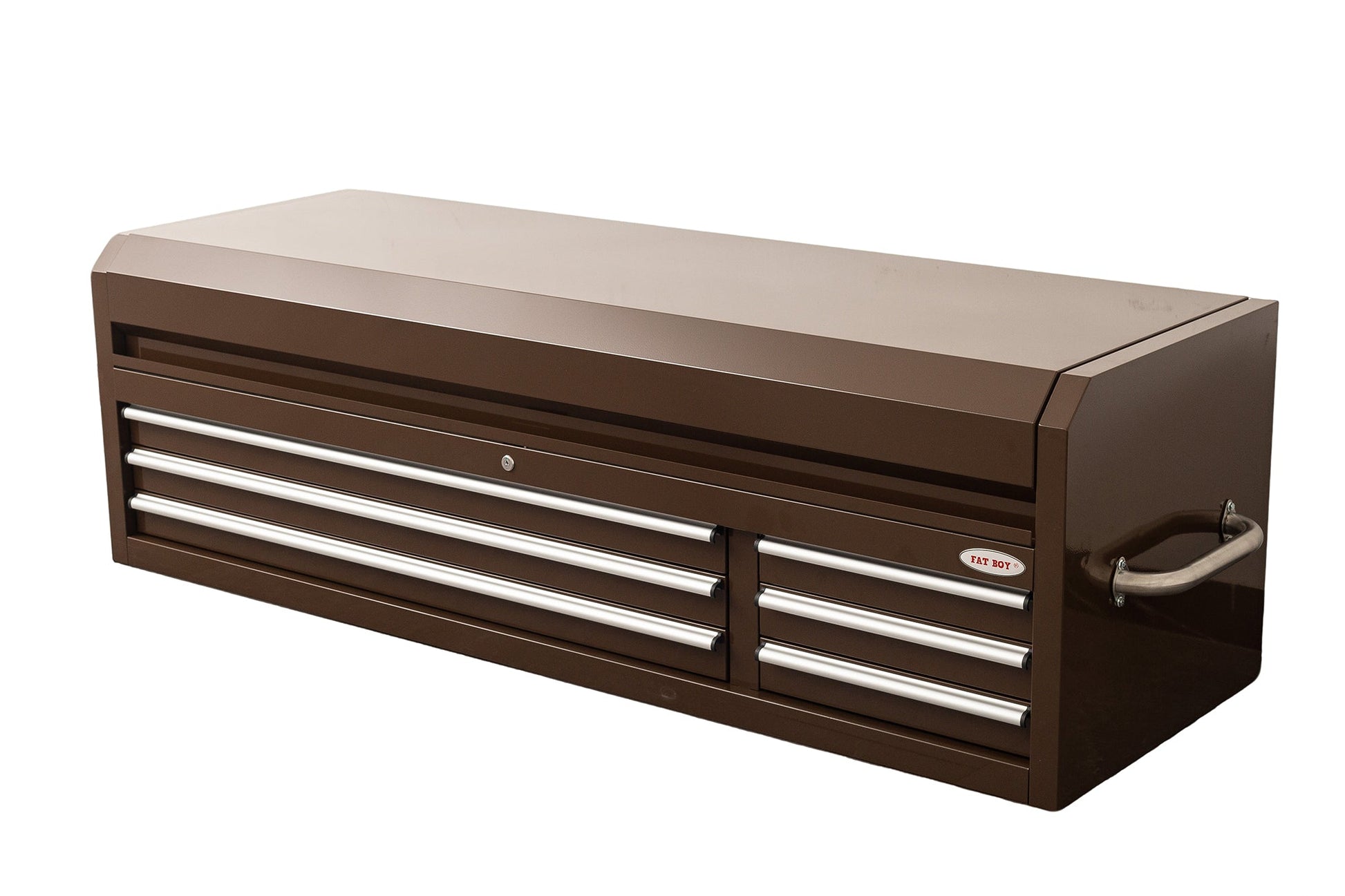 Fatboy 72" Upper Tool Chest – Heavy - Duty 6 Drawer Steel Tool Storage Cabinet with Flip - Up Lid - with 72" Upper Tool Chest – Espresso Brown | Sold by Uncle Wiener's Wholesale