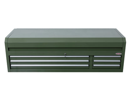 Fatboy 72" Upper Tool Chest – Heavy - Duty 6 Drawer Steel Tool Storage Cabinet with Flip - Up Lid - with 72" Upper Tool Chest – Emerald Green | Sold by Uncle Wiener's Wholesale