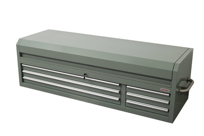 Fatboy 72" Upper Tool Chest – Heavy - Duty 6 Drawer Steel Tool Storage Cabinet with Flip - Up Lid - with 72" Upper Tool Chest – Cement Gray | Sold by Uncle Wiener's Wholesale