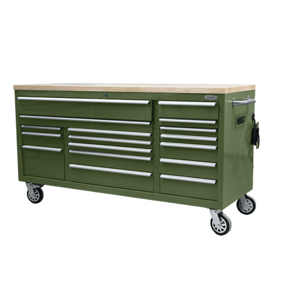 Fatboy Xtra Wide 17 - Drawer Tool Box – Heavy - Duty Roller Tool Bench Storage - with Olive Green | Sold by Uncle Wiener's Wholesale