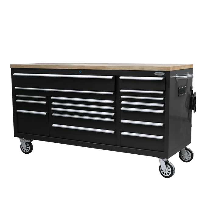 Fatboy Xtra Wide 17-Drawer Tool Box – Heavy-Duty Roller Tool Bench Sto ...