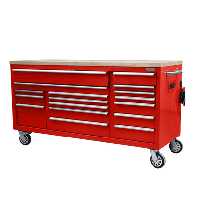 Fatboy Xtra Wide 17 - Drawer Tool Box – Heavy - Duty Roller Tool Bench Storage - with Red | Sold by Uncle Wiener's Wholesale