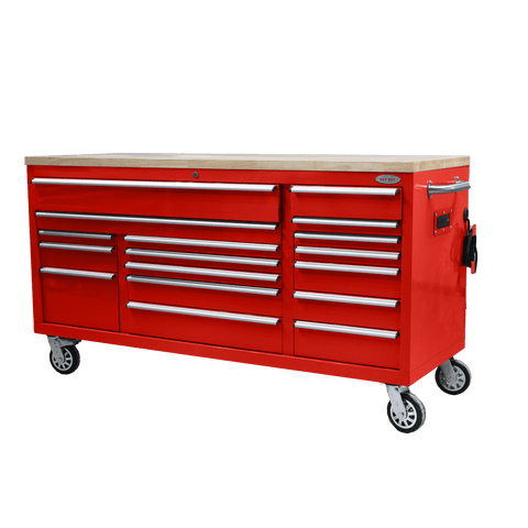 Fatboy Xtra Wide 17 - Drawer Tool Box – Heavy - Duty Roller Tool Bench Storage - with Red | Sold by Uncle Wiener's Wholesale
