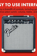 Fender Frontman 10G, Combo Guitar Amp, 10W, Small Practice Amp, Suitable for Electric Guitar, Black/Silver - with 10G | Sold by Uncle Wiener's Wholesale