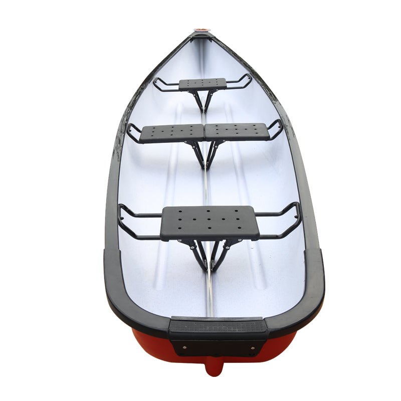 Fiberglass Canoes & Kayaks – 12–16FT Heavy Duty Watercraft with Wooden, Rotomold & Stadium Seats Durable Finish - with CA03 15FT 3 - Person Canoe | Sold by Uncle Wiener's Wholesale