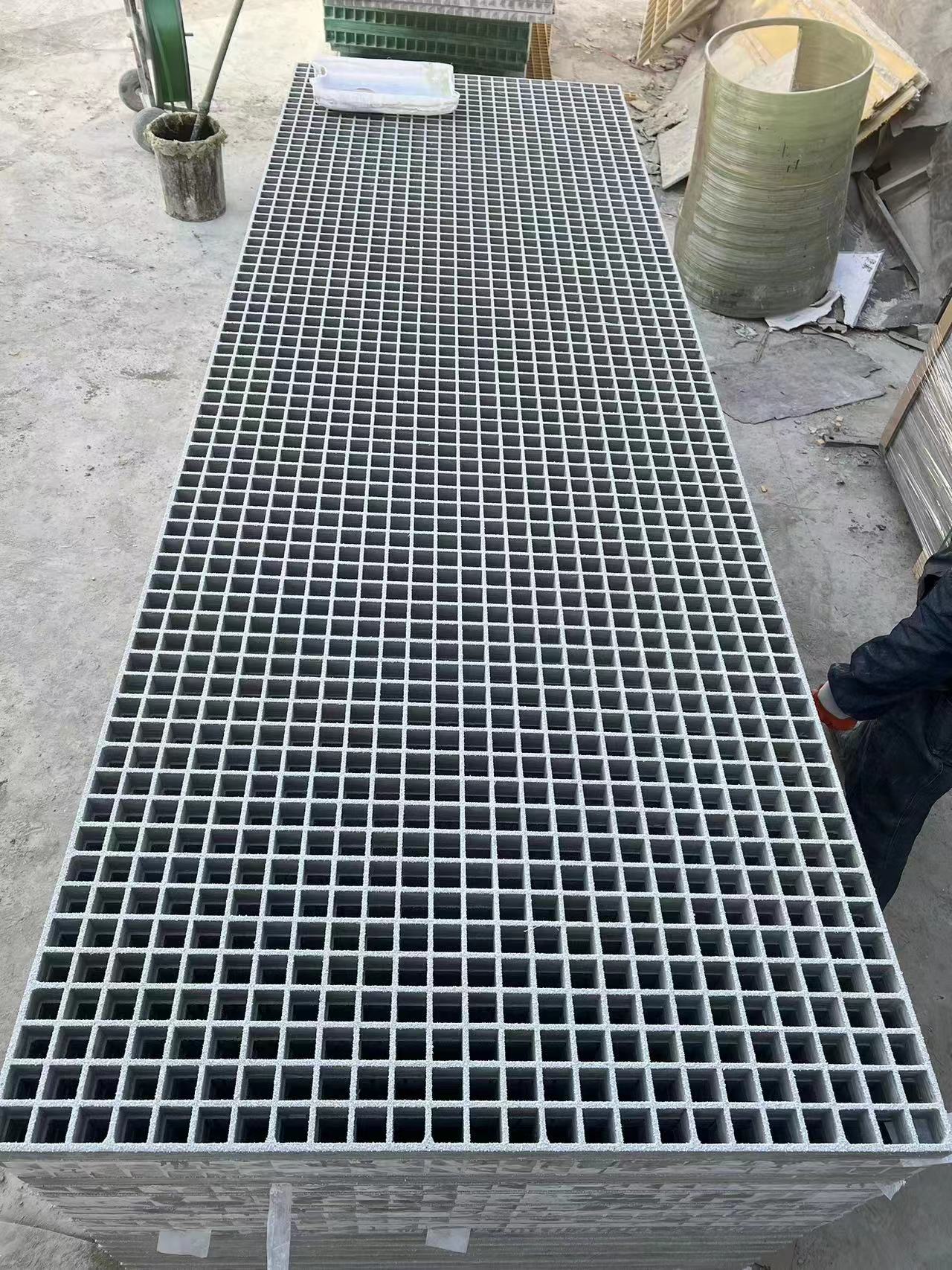 Fiberglass Molded Grating – 6.48' x 4' x 1" Vinyl Ester, Corrosion & Impact Resistant - with FIBERGLASS MOLDED GRATING IMPACT RESISTANT | Sold by Uncle Wiener's Wholesale