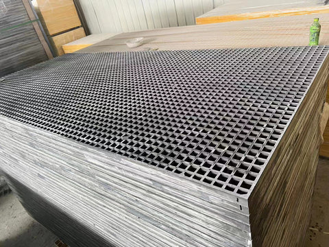 Fiberglass Molded Grating – 6.48' x 4' x 1" Vinyl Ester, Corrosion & Impact Resistant - with FIBERGLASS MOLDED GRATING IMPACT RESISTANT | Sold by Uncle Wiener's Wholesale