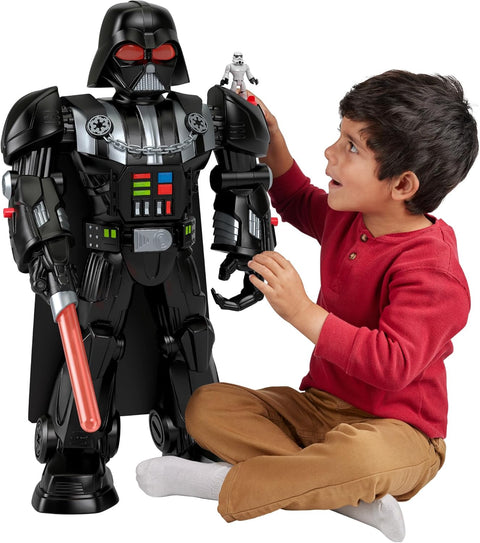 Fisher - Price Imaginext Star Wars Darth Vader Bot 2+ Ft Tall Toy, Lights Sounds & Stormtrooper Metal Character Key for Kids Ages 3+ Years - with | Sold by Uncle Wiener's Wholesale