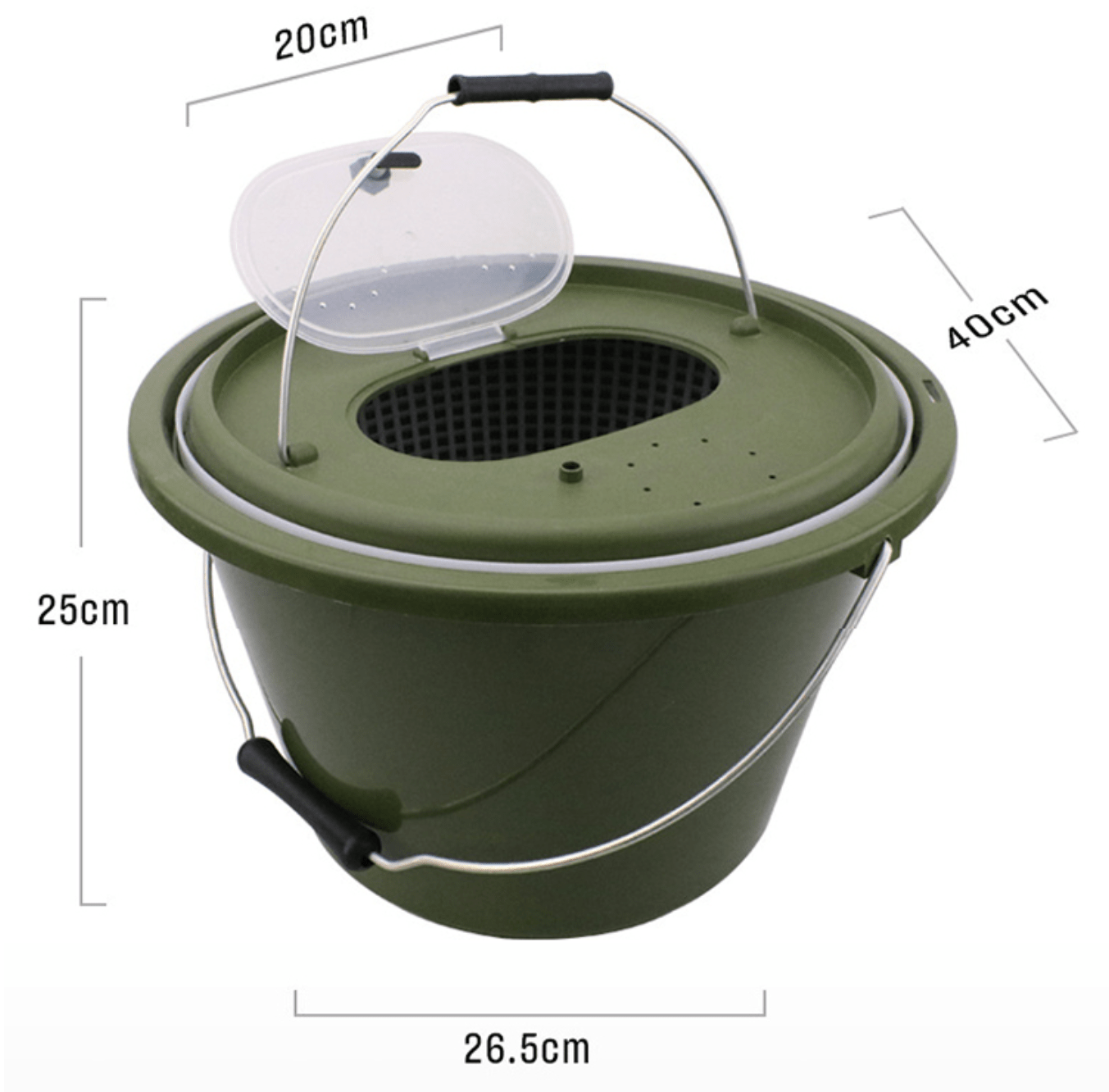 Fishing Bait & Live Catch Bucket with Strainer Insert – Heavy-Duty Angler Pail 47911410 - with | Sold by Uncle Wiener's Wholesale