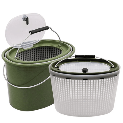 Fishing Bait & Live Catch Bucket with Strainer Insert – Heavy-Duty Angler Pail 47911410 - with | Sold by Uncle Wiener's Wholesale