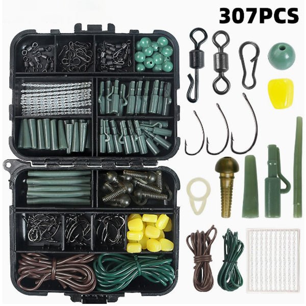 Fishing Tackle Kit 307PCS 272PCS Terminal Rig Set Hooks Swivels Weights Box AM014 AM016 - with 307PCS Standard Kit | Sold by Uncle Wiener's Wholesale