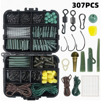 Fishing Tackle Kit 307PCS 272PCS Terminal Rig Set Hooks Swivels Weights Box AM014 AM016 - with 307PCS Standard Kit | Sold by Uncle Wiener's Wholesale