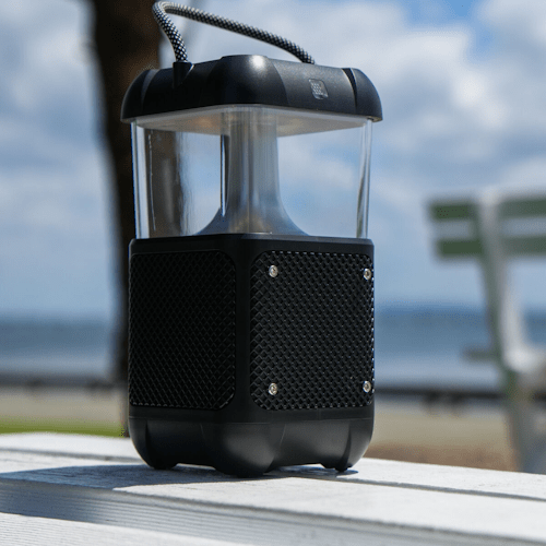 Flame Light Bluetooth Speaker Outdoor Waterproof Lantern Speaker with Ambient LED Light for Patio, Garden, Camping &amp; Desk FLMBT6 - with | Sold by Uncle Wiener's Wholesale