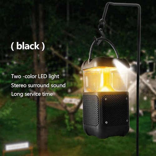 Flame Light Bluetooth Speaker Outdoor Waterproof Lantern Speaker with Ambient LED Light for Patio, Garden, Camping &amp; Desk FLMBT6 - with | Sold by Uncle Wiener's Wholesale