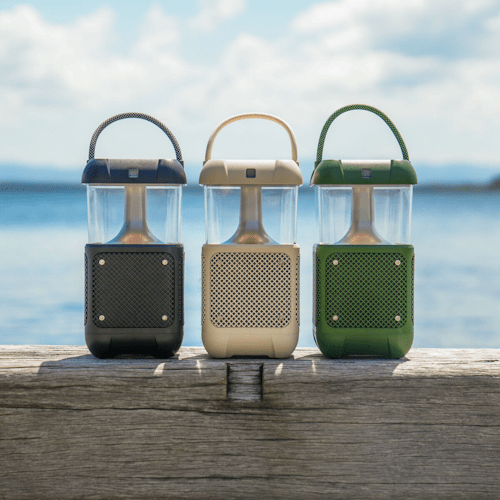 Flame Light Bluetooth Speaker Outdoor Waterproof Lantern Speaker with Ambient LED Light for Patio, Garden, Camping &amp; Desk FLMBT6 - with | Sold by Uncle Wiener's Wholesale