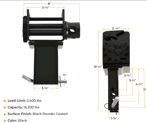 Flatbed Trailer Stake Pocket Winches – Heavy - Duty Steel, Adjustable Fit | SKU: 3103150 - with | Sold by Uncle Wiener's Wholesale