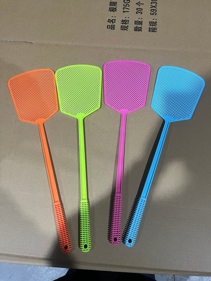 Fly Swatter 5-Pack Heavy Duty Plastic Bug Swatter Set 19.5" MFS495 - with | Sold by Uncle Wiener's Wholesale