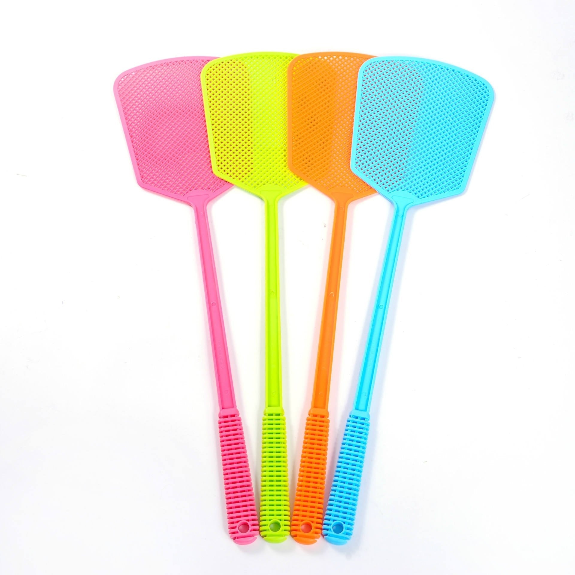 Fly Swatter 5-Pack Heavy Duty Plastic Bug Swatter Set 19.5" MFS495 - with | Sold by Uncle Wiener's Wholesale