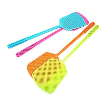 Fly Swatter 5-Pack Heavy Duty Plastic Bug Swatter Set 19.5" MFS495 - with | Sold by Uncle Wiener's Wholesale