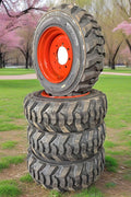 Foam-Filled Skid Steer Tire and Rim Assembly for Bobcat
12x16.5 No-Flat Heavy-Duty Skid Steer Wheel Set
Orange Rim Polyurethane Foam Skid Steer Tires