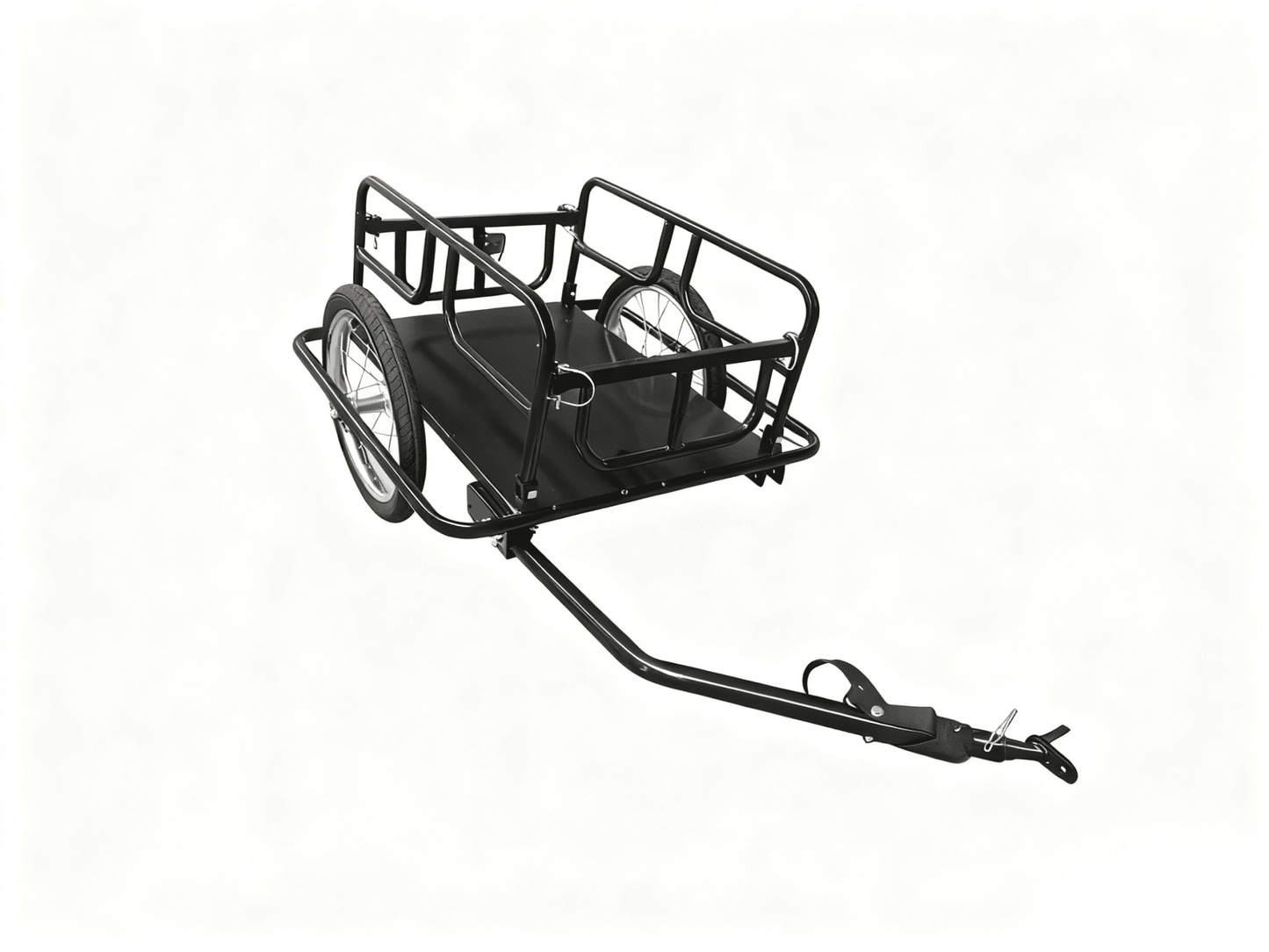 Foldable Bicycle Cargo Trailer Cart – Heavy - Duty 16" Wheel Utility Wagon for Bikes, Groceries & Camping Gear TC3005 - with | Sold by Uncle Wiener's Wholesale