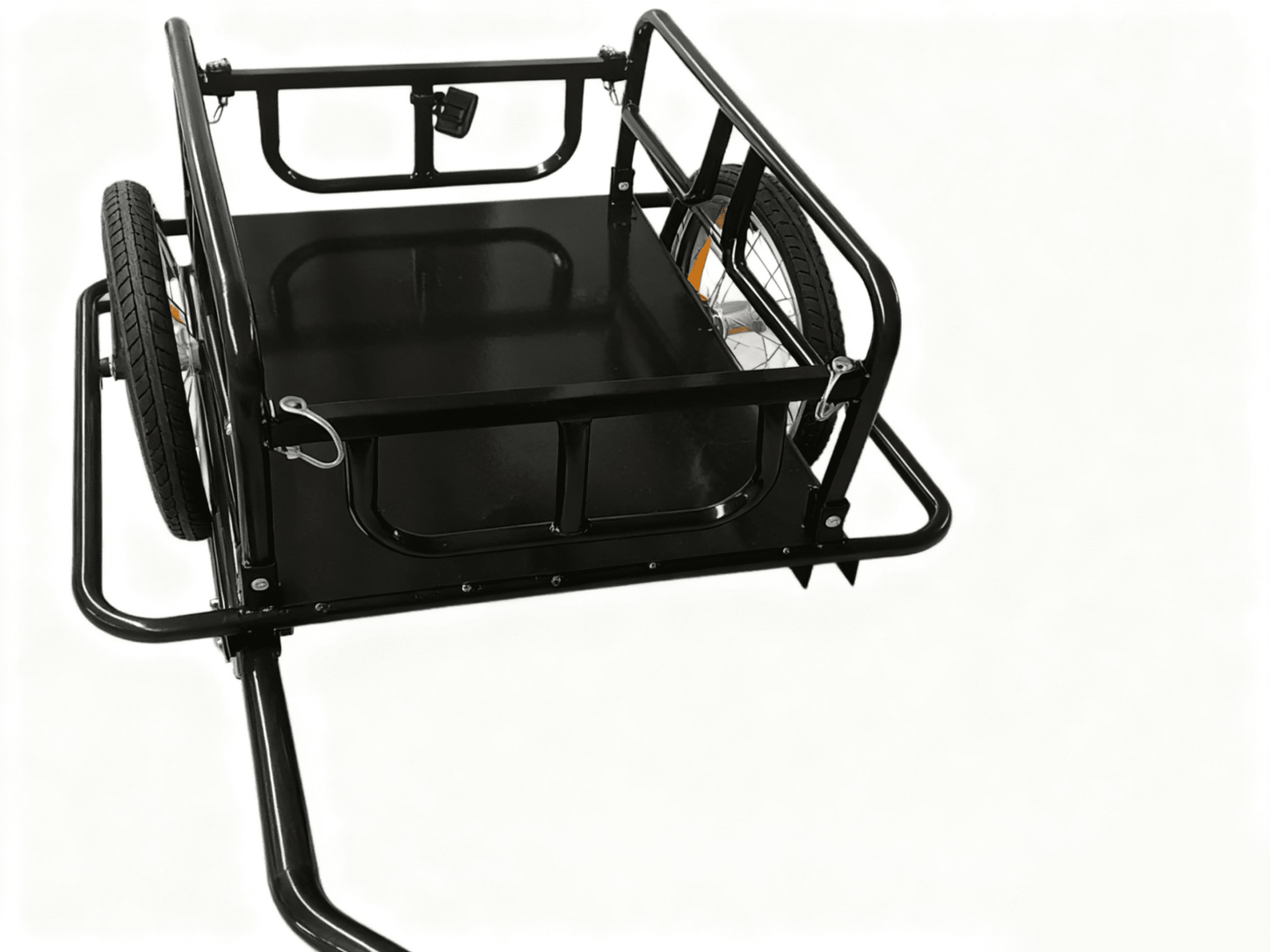 Foldable Bicycle Cargo Trailer Cart – Heavy - Duty 16" Wheel Utility Wagon for Bikes, Groceries & Camping Gear TC3005 - with | Sold by Uncle Wiener's Wholesale