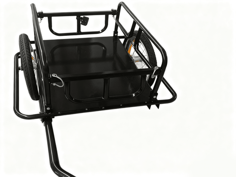 Foldable Bicycle Cargo Trailer Cart – Heavy - Duty 16" Wheel Utility Wagon for Bikes, Groceries & Camping Gear TC3005 - with | Sold by Uncle Wiener's Wholesale