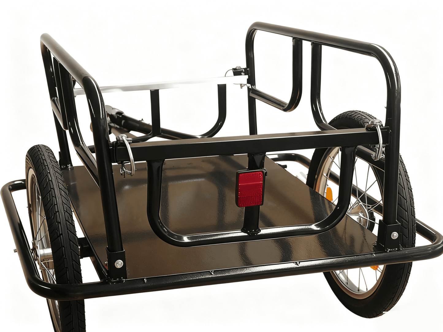 Foldable Bicycle Cargo Trailer Cart – Heavy - Duty 16" Wheel Utility Wagon for Bikes, Groceries & Camping Gear TC3005 - with | Sold by Uncle Wiener's Wholesale