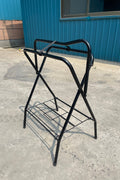 Foldable Carbon Steel Horse Saddle Rack for Western & English Saddles SR09351 - with | Sold by Uncle Wiener's Wholesale
