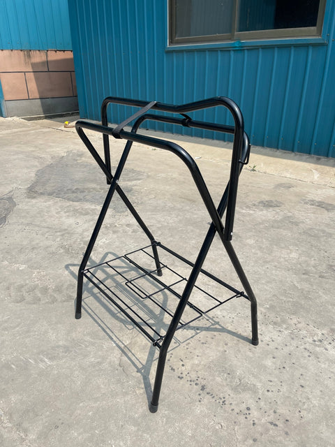 Foldable Carbon Steel Horse Saddle Rack for Western & English Saddles SR09351 - with | Sold by Uncle Wiener's Wholesale
