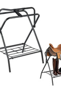 Foldable Carbon Steel Horse Saddle Rack for Western & English Saddles SR09351 - with | Sold by Uncle Wiener's Wholesale