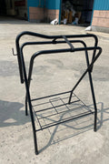 Foldable Carbon Steel Horse Saddle Rack for Western & English Saddles SR09351 - with | Sold by Uncle Wiener's Wholesale