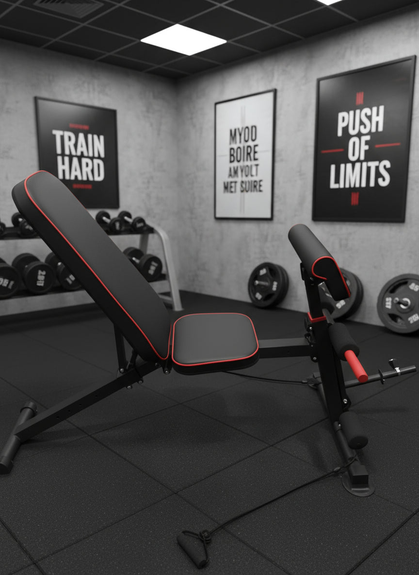 Foldable Multi - Position Adjustable Workout Bench – Compact Home Gym Bench WB0173 - with | Sold by Uncle Wiener's Wholesale