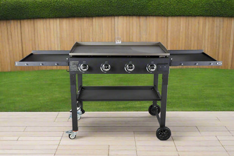 FOLDABLE PROPANE GRIDDLES - with QUAD BURNER 36" GRIDDLE | Sold by Uncle Wiener's Wholesale