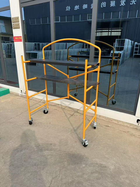 Foldable Scaffold with Wheels – 660 lb Load, 4 Casters, 61” Height FSP30011 - with | Sold by Uncle Wiener's Wholesale