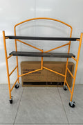 Foldable Scaffold with Wheels – 660 lb Load, 4 Casters, 61” Height FSP30011 - with | Sold by Uncle Wiener's Wholesale