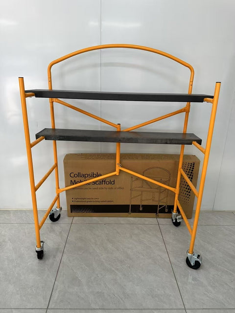 Foldable Scaffold with Wheels – 660 lb Load, 4 Casters, 61” Height FSP30011 - with | Sold by Uncle Wiener's Wholesale