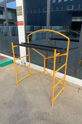 Foldable Scaffold with Wheels – 660 lb Load, 4 Casters, 61” Height FSP30011 - with | Sold by Uncle Wiener's Wholesale