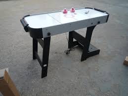 Folding Air Hockey Table – Space - Saving Design with Motorized Blower for Smooth Play, SKU: 72AHT - with | Sold by Uncle Wiener's Wholesale
