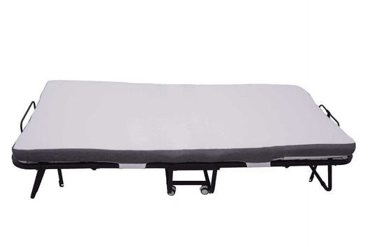 Folding Bed with Mattress & Dust Cover, Heavy - Duty Steel Frame, Compact Guest Bed FBD190 - with | Sold by Uncle Wiener's Wholesale