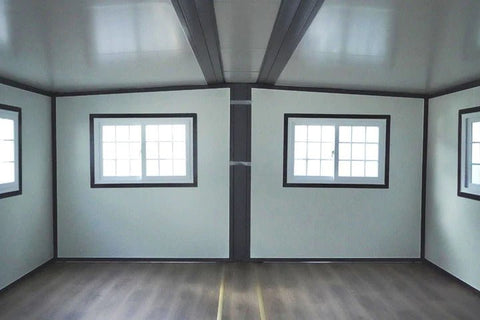 Folding Container House – Portable 19FT & 16.5FT Off - Grid Office, Cabin or Tiny Home - Folding Container Home / Portable Office Cabin with 16.5 FT X 20 FT | Sold by Uncle Wiener's Wholesale